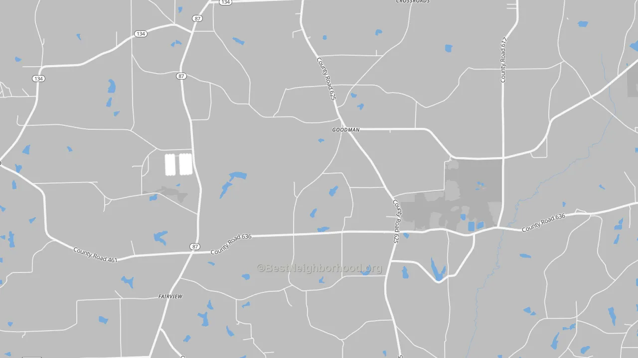 Bike Grade map of Goodman, AL