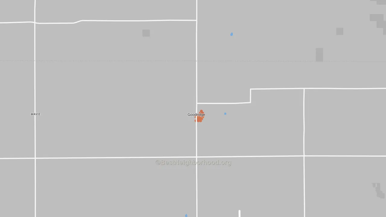Bike Grade map of Goodridge, MN