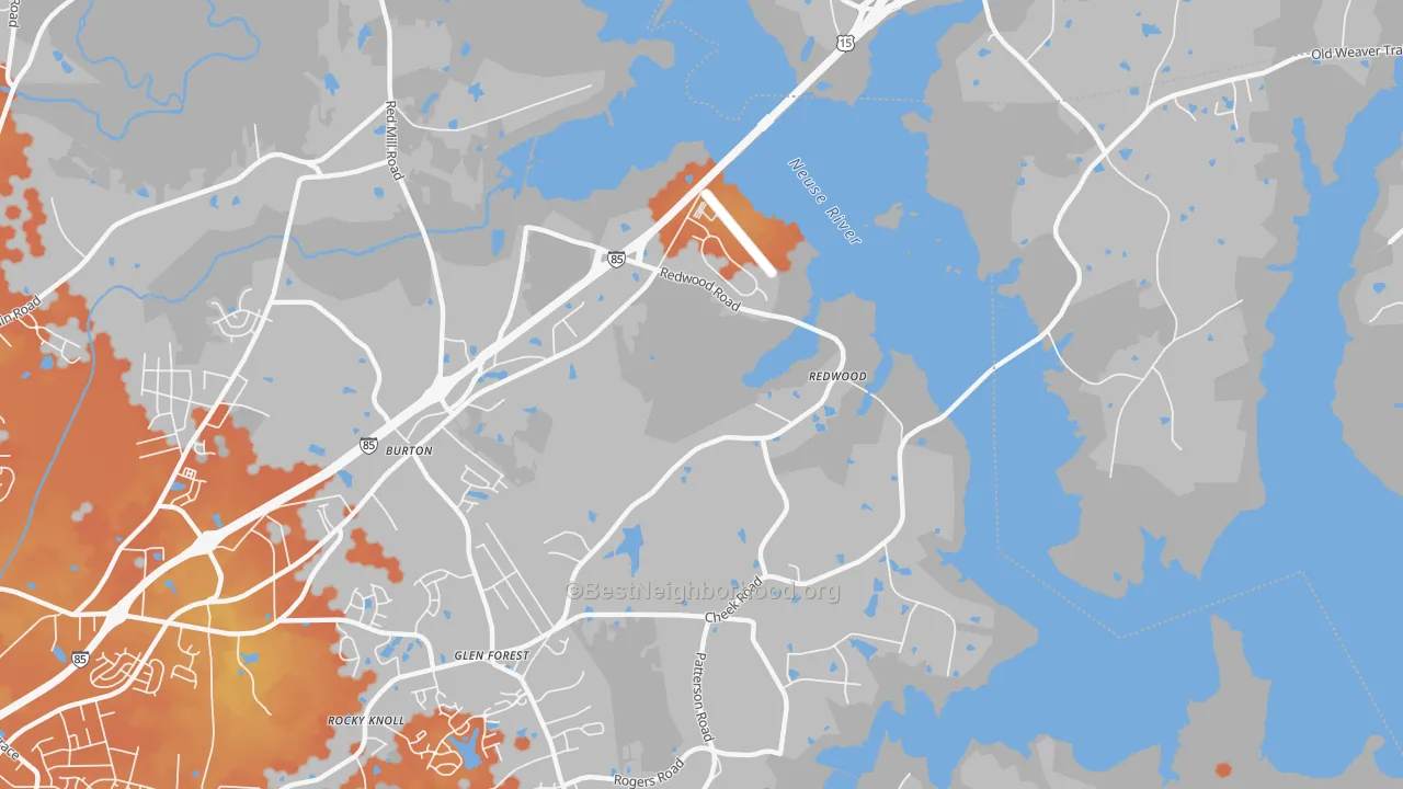Bike Grade map of Gorman, NC