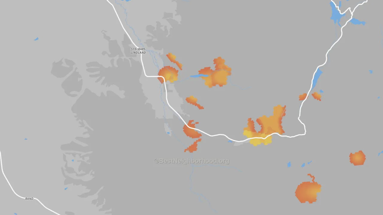 Bike Grade map of Gould, CO