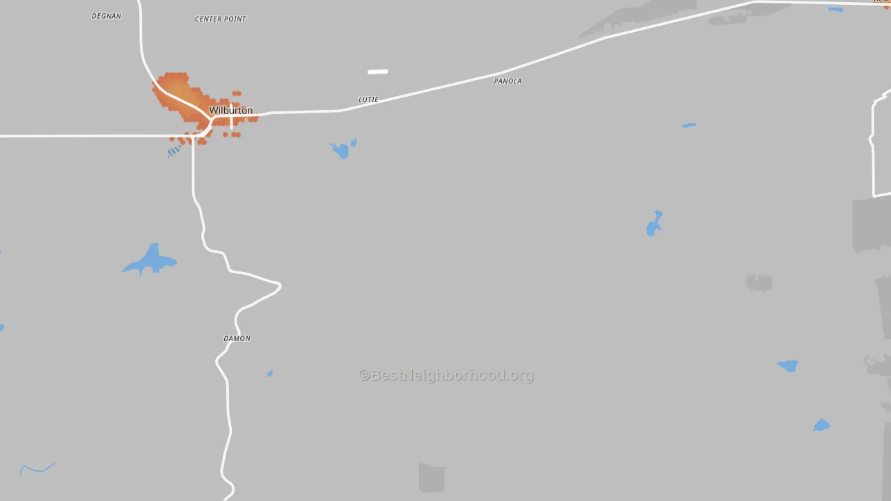 Bike Grade map of Gowen, OK