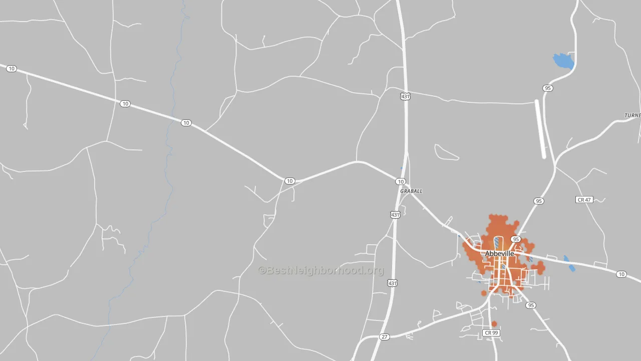 Bike Grade map of Graball, AL