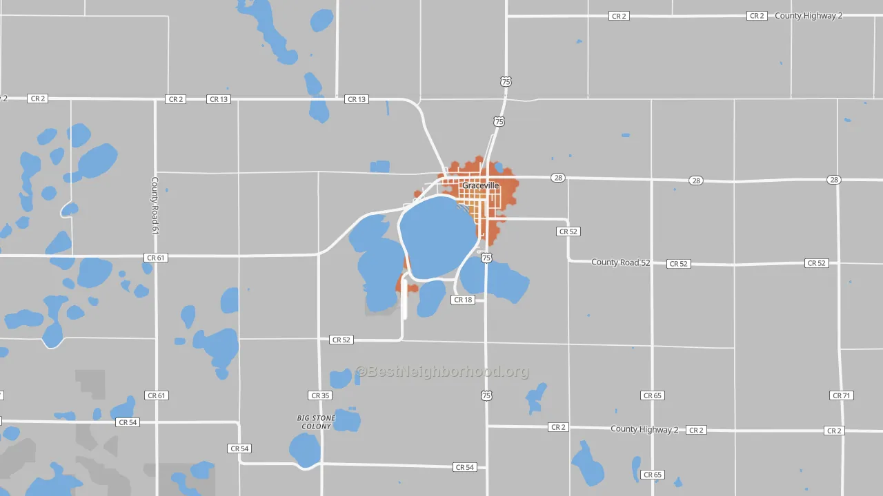 Bike Grade map of Graceville, MN