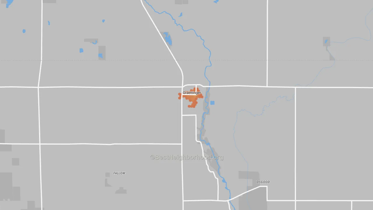Bike Grade map of Graettinger, IA