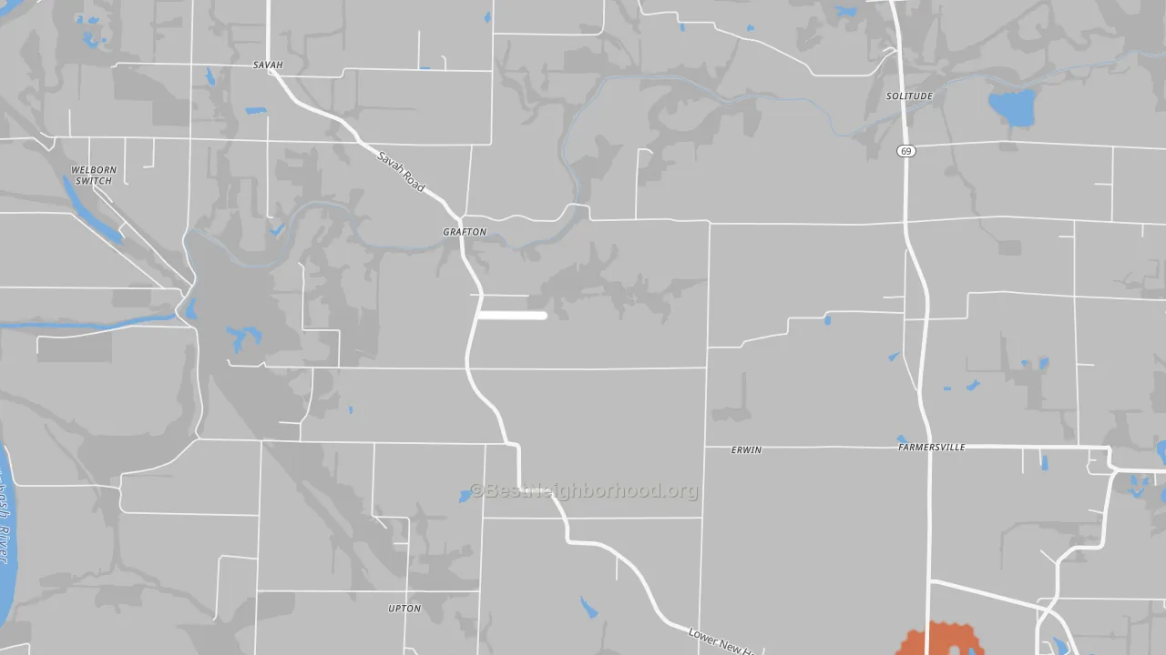 Bike Grade map of Grafton, IN
