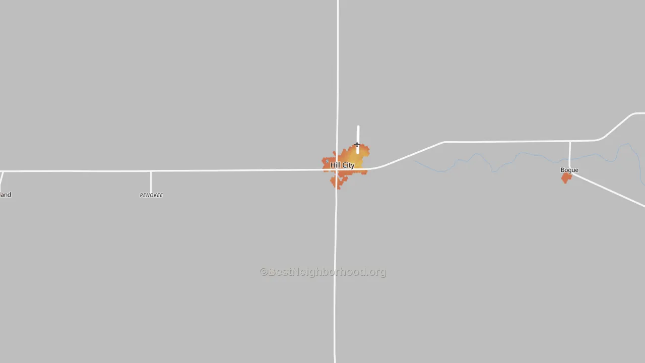 Bike Grade map of Graham County, KS