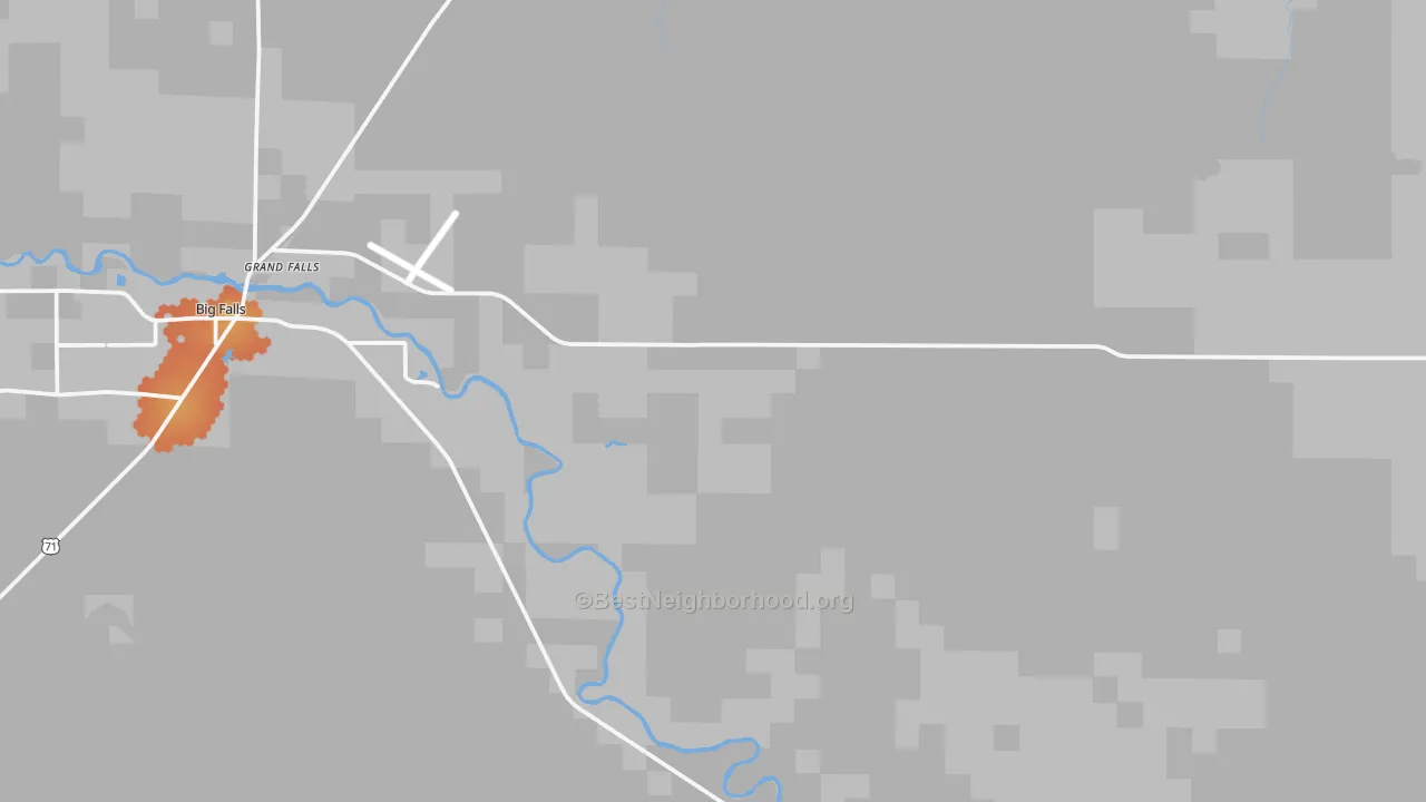 Bike Grade map of Grand Falls, MN