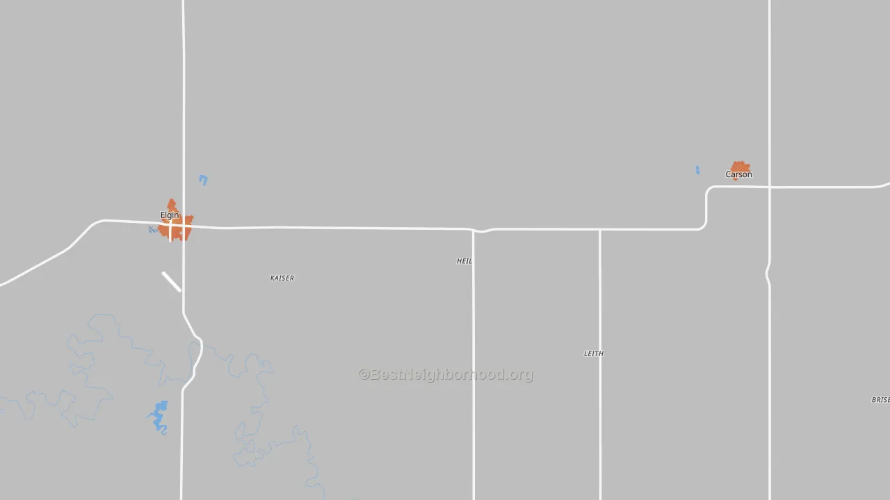 Bike Grade map of Grant County, ND