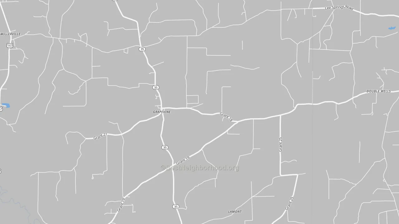 Bike Grade map of Grapevine, AR