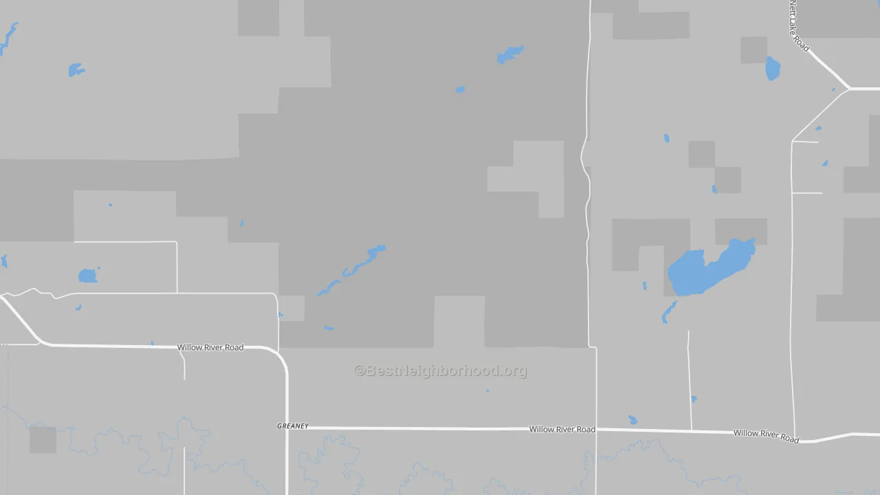 Bike Grade map of Greaney, MN
