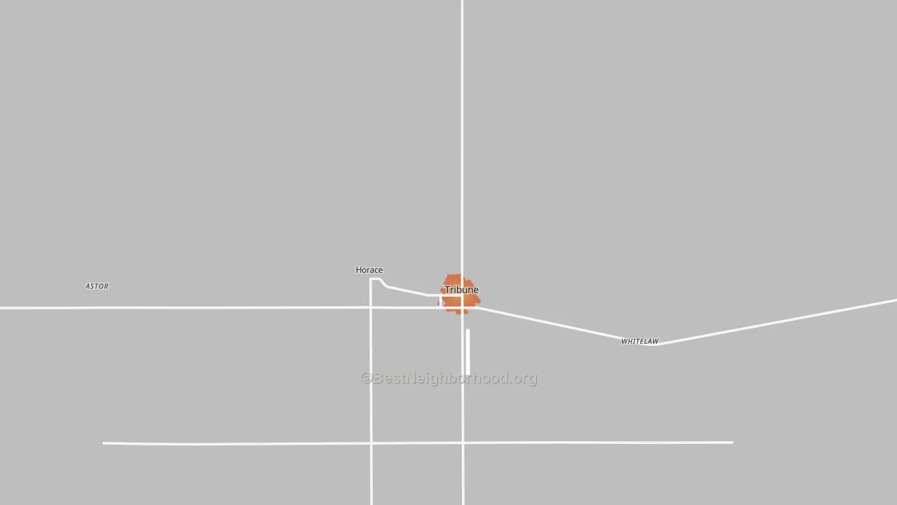 Bike Grade map of Greeley County, KS