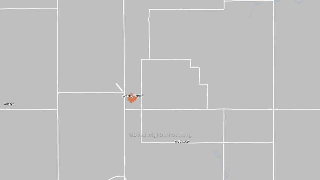 Bike Grade map of Greeley County, NE