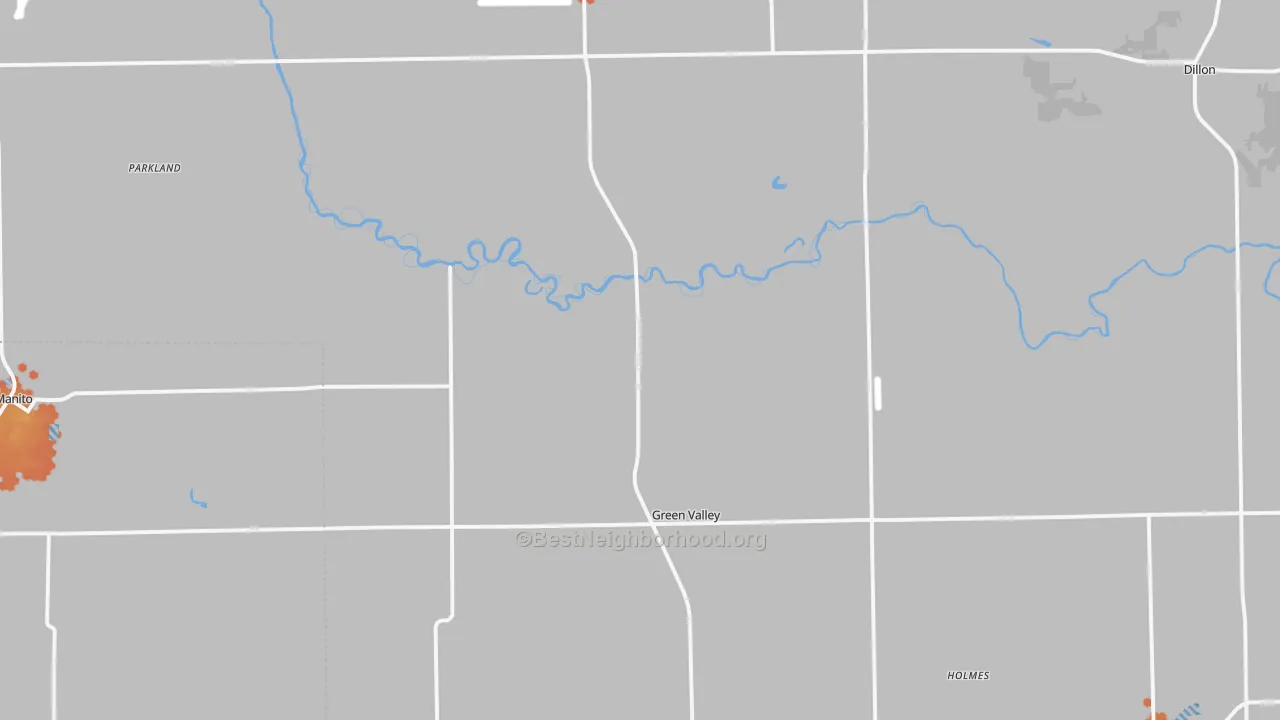 Bike Grade map of Green Valley, IL
