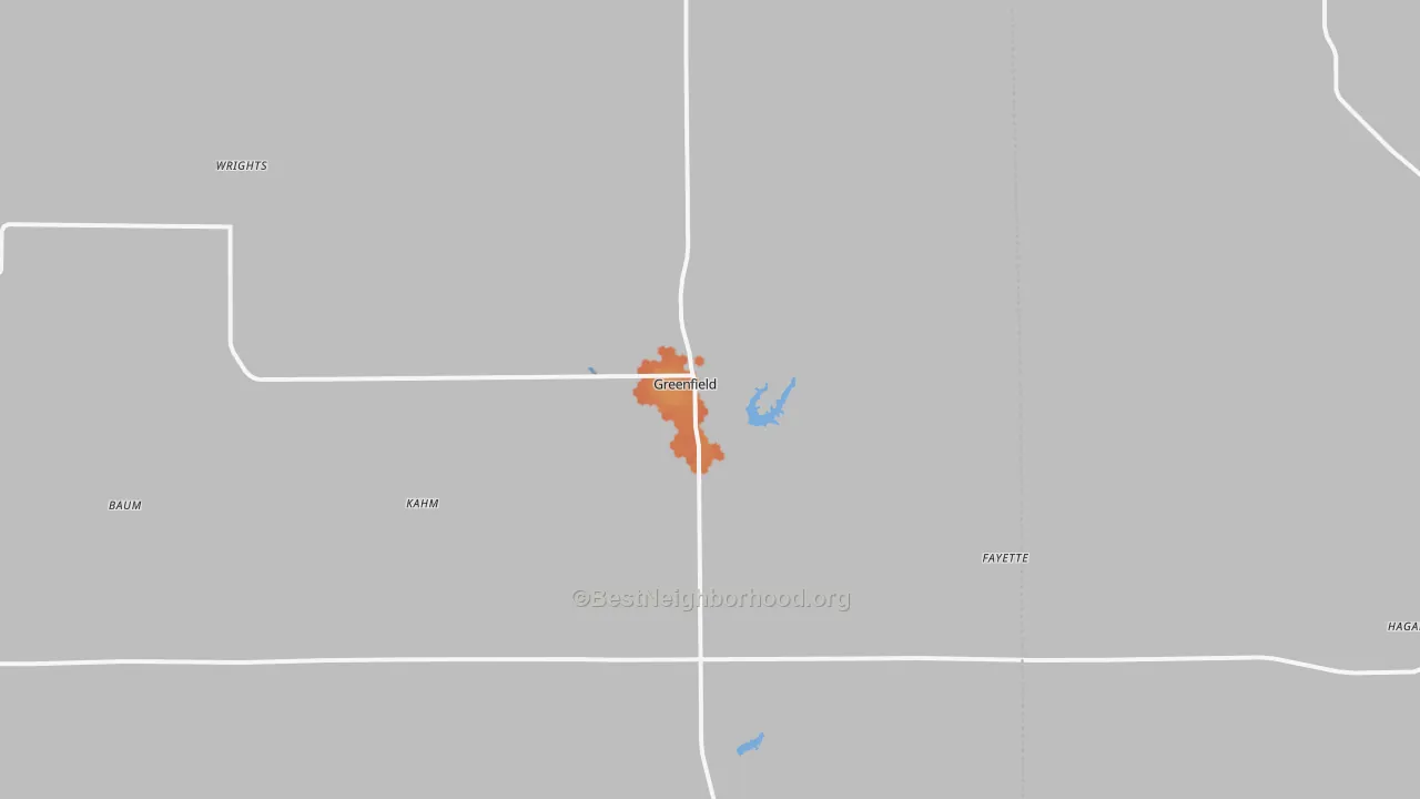 Bike Grade map of Greenfield, IL
