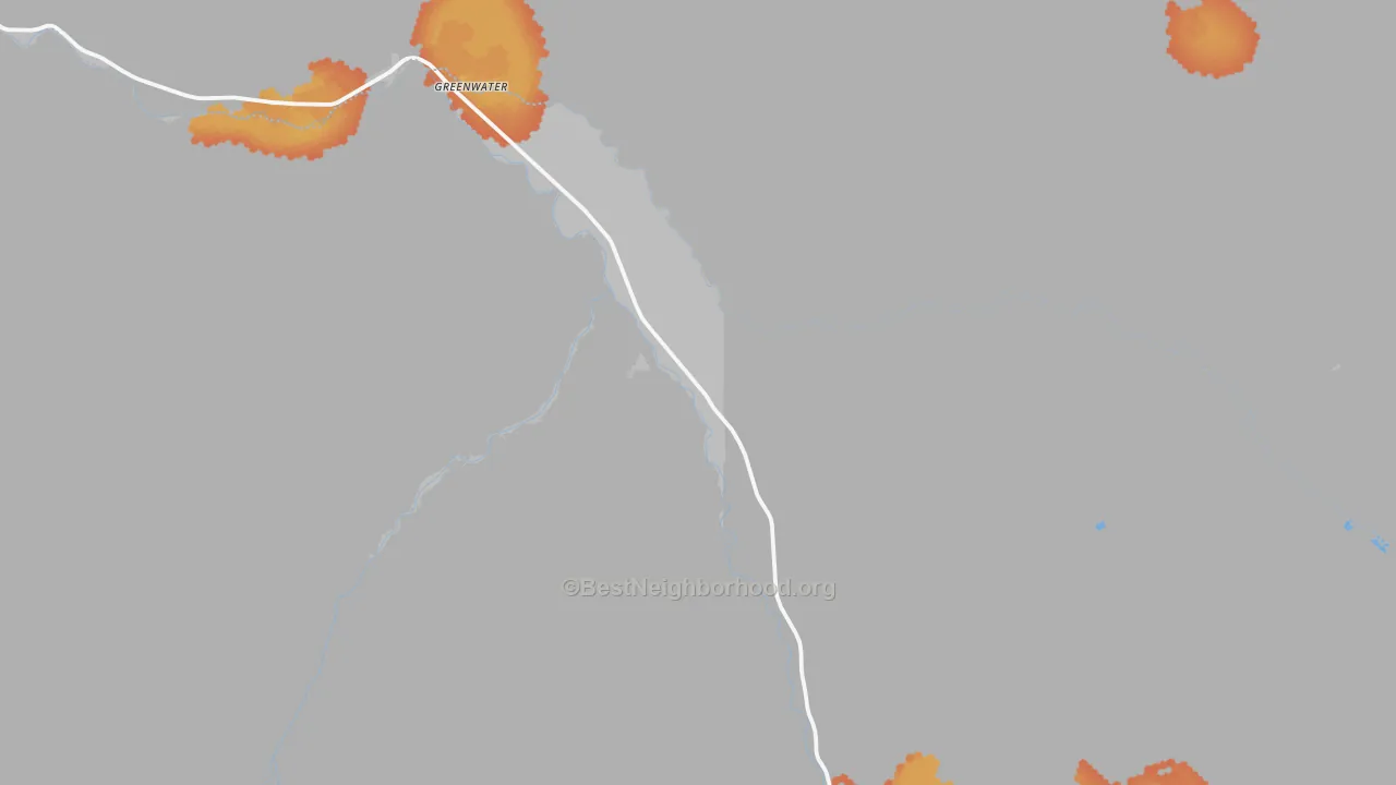 Bike Grade map of Greenwater, WA