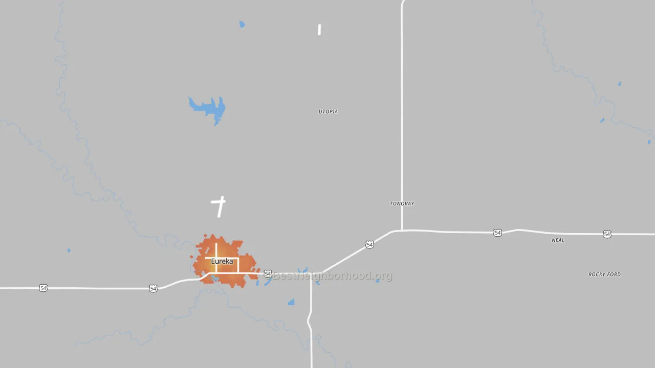 Bike Grade map of Greenwood County, KS