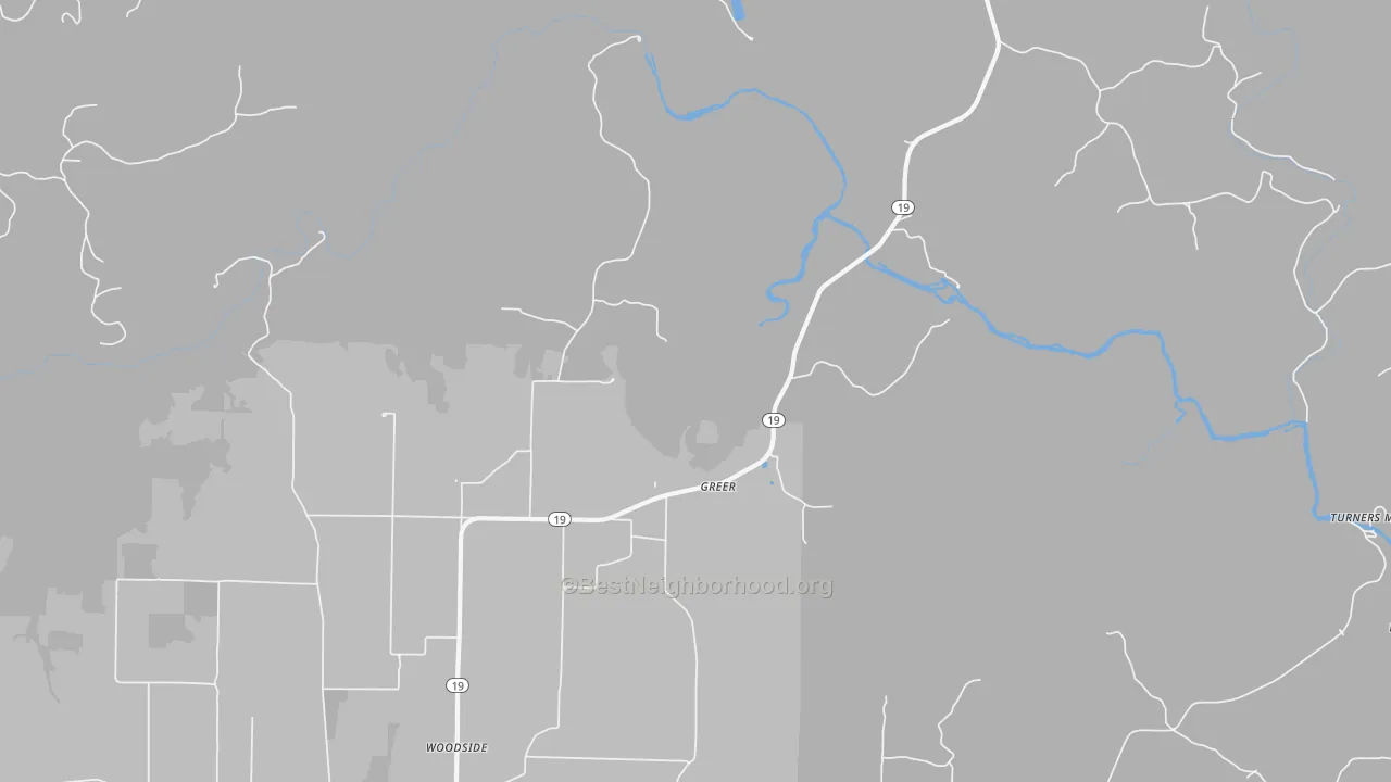 Bike Grade map of Greer, MO