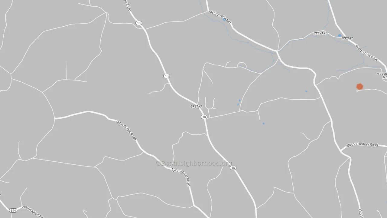 Bike Grade map of Gretna, PA