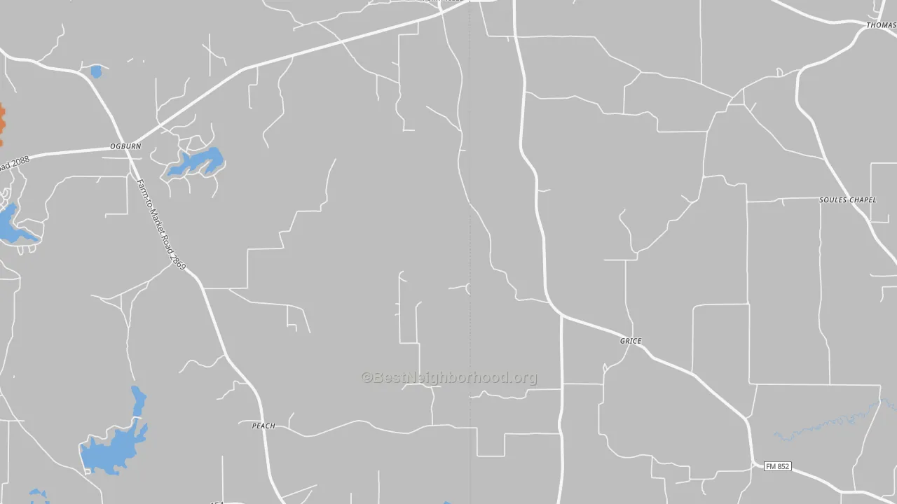 Bike Grade map of Grice, TX