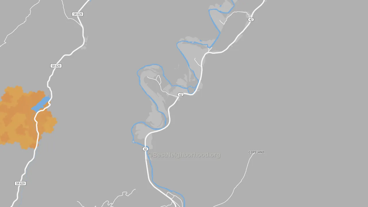 Bike Grade map of Griffith, VA