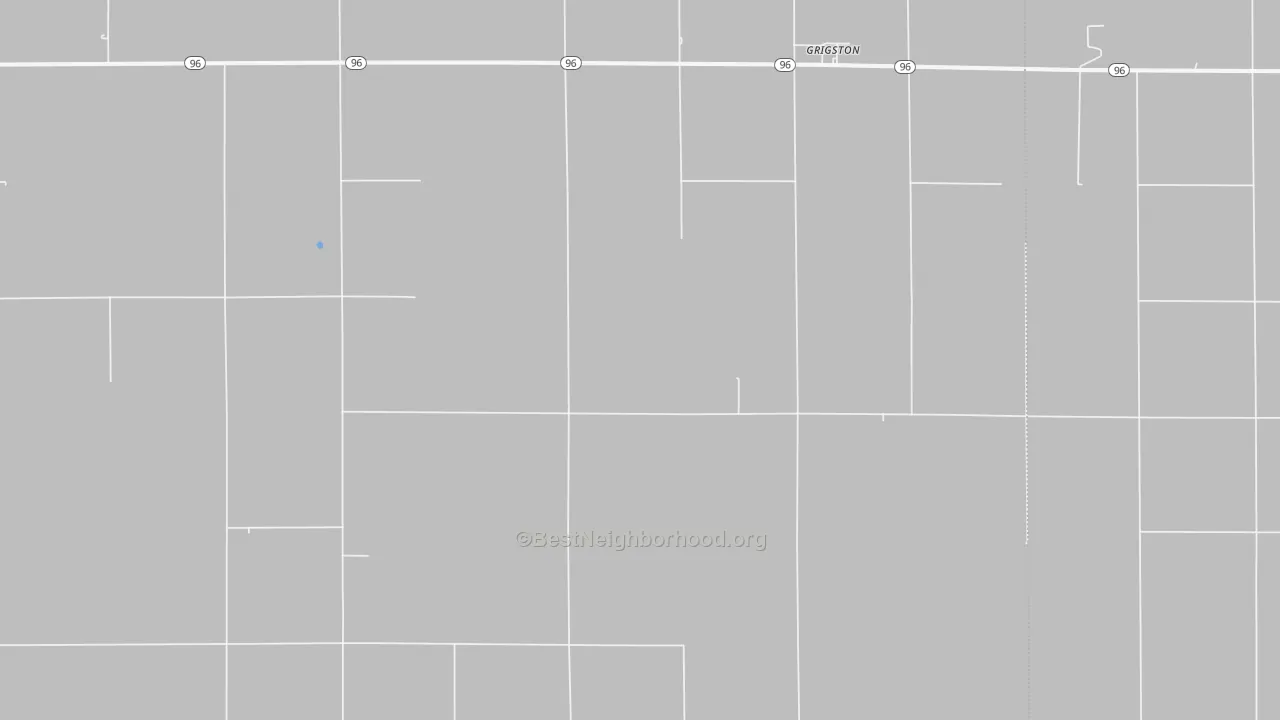 Bike Grade map of Grigston, KS