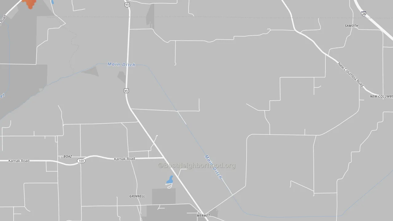 Bike Grade map of Grinnell, IL
