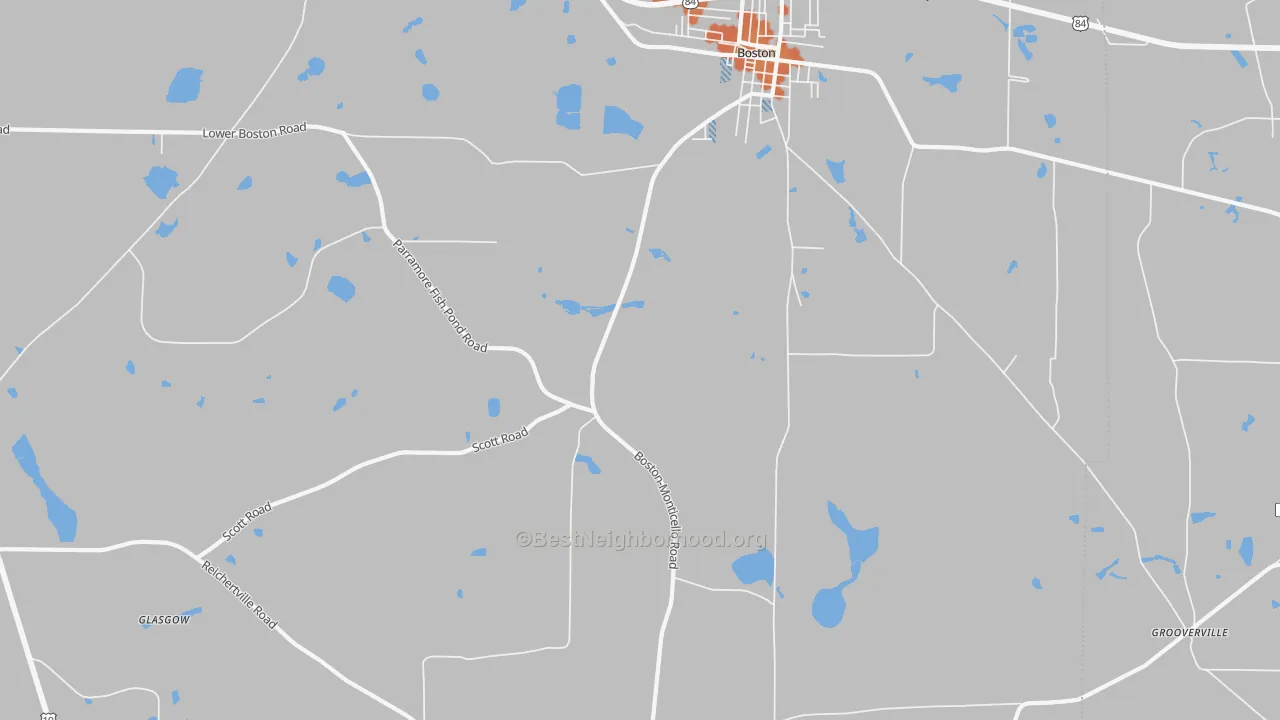 Bike Grade map of Grooverville, GA