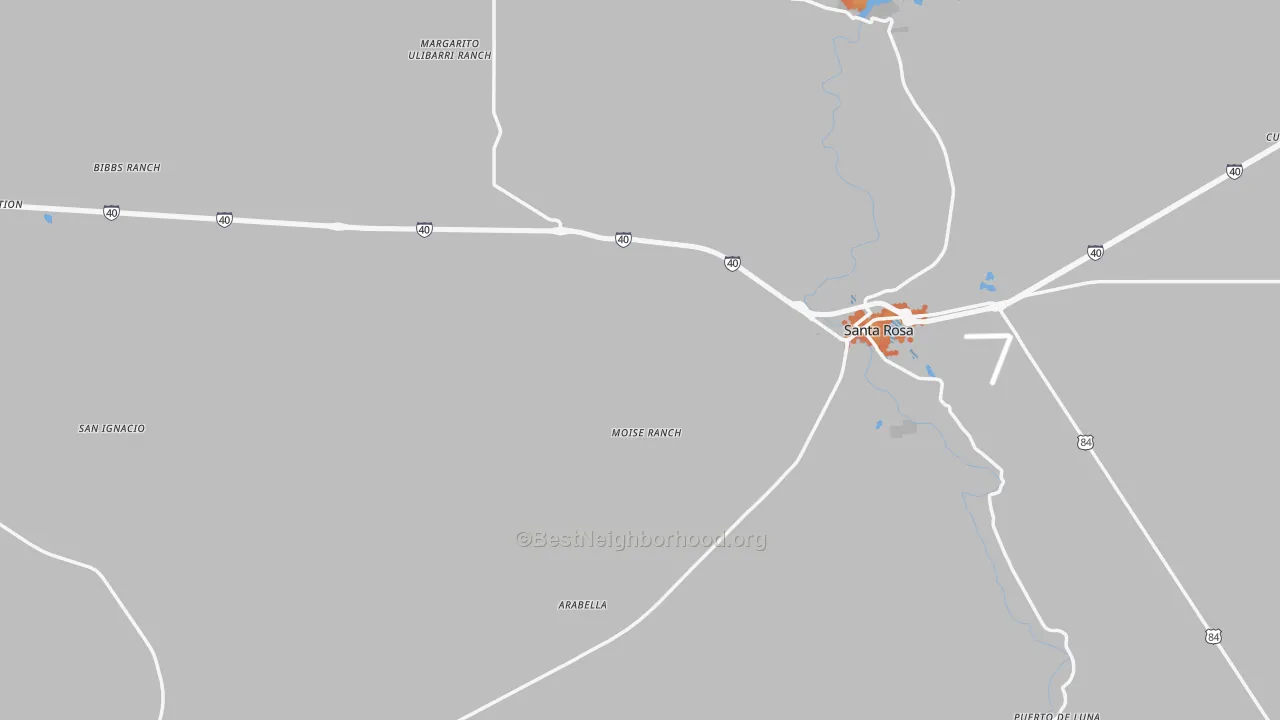 Bike Grade map of Guadalupe County, NM