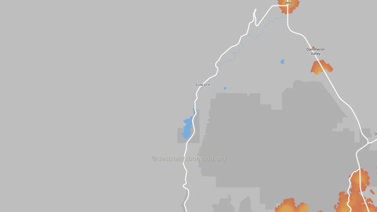 Bike Grade map of Gunlock, UT