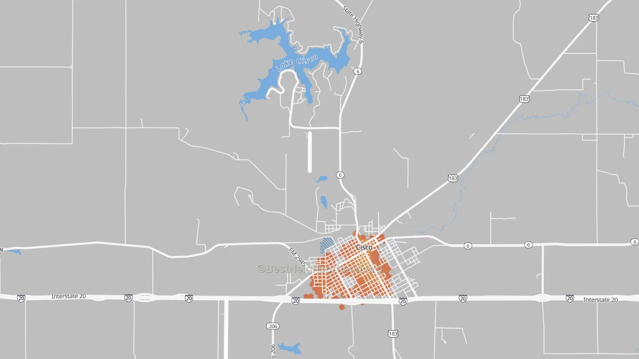 Bike Grade map of Gunsight, TX