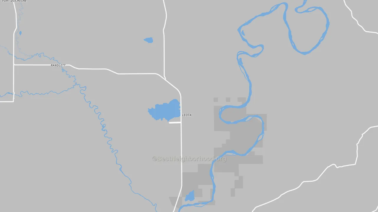 Bike Grade map of Gusher, UT