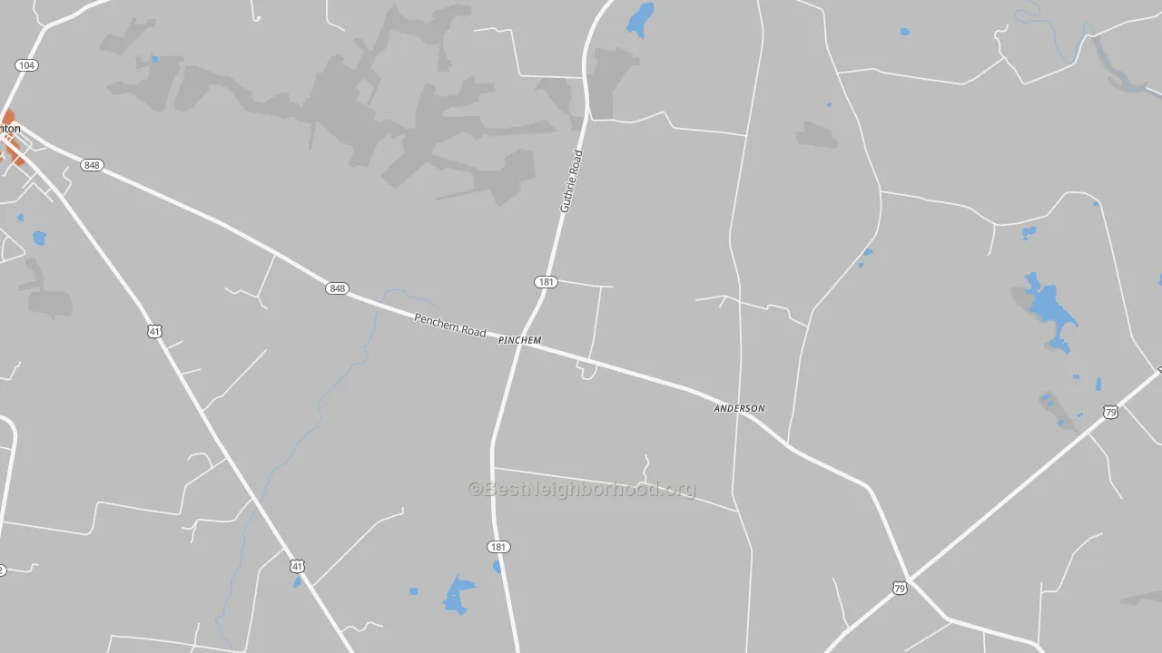 Bike Grade map of Hadensville, KY