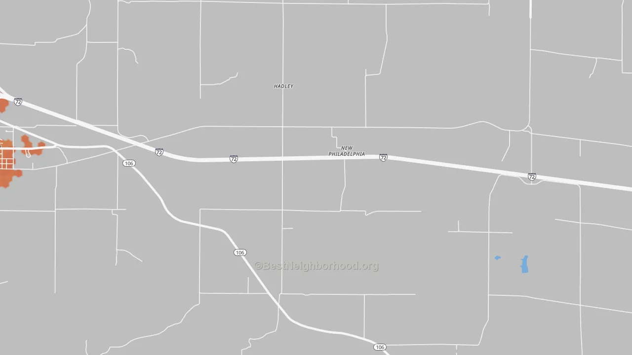 Bike Grade map of Hadley, IL