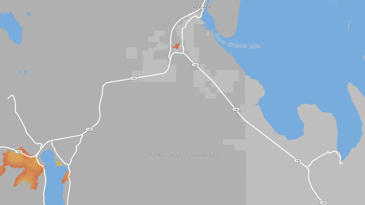 Bike Grade map of Hager, OR