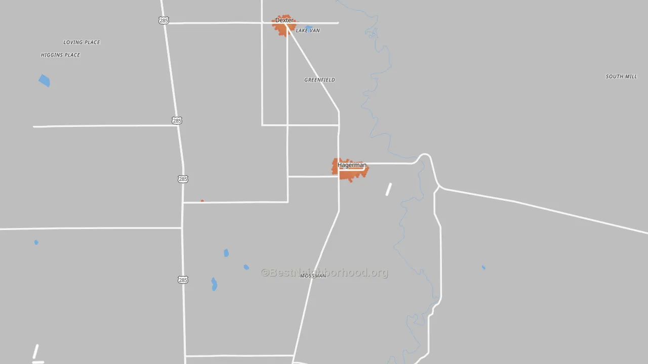 Bike Grade map of Hagerman, NM