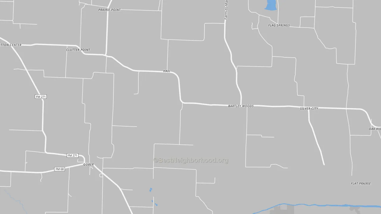 Bike Grade map of Hail, TX