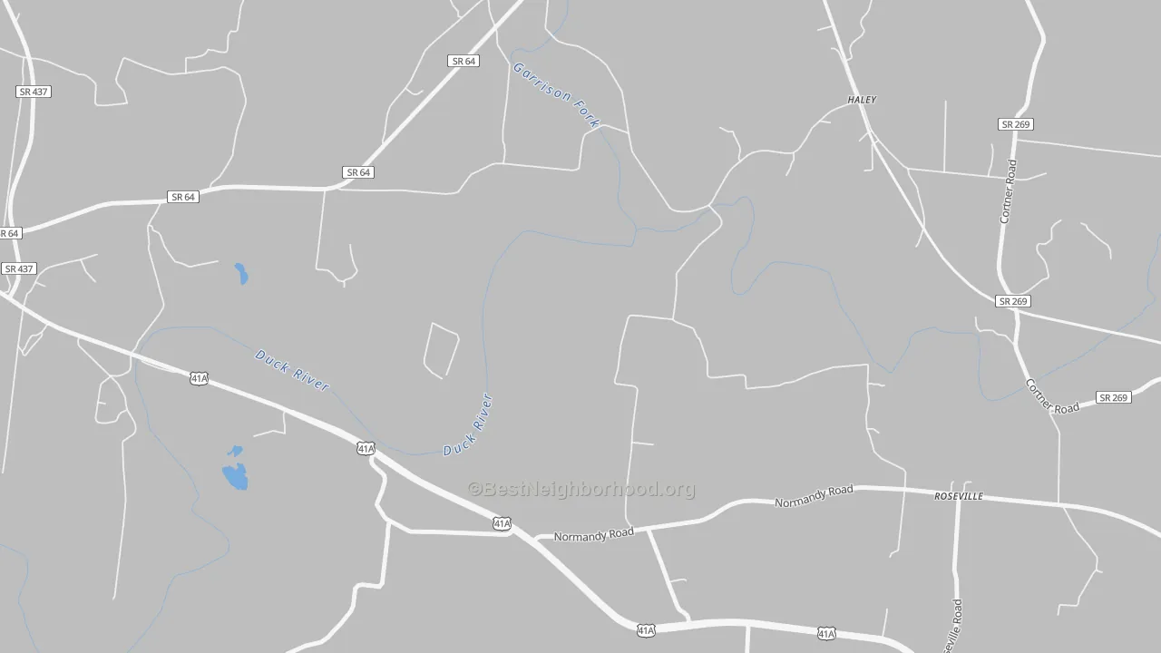 Bike Grade map of Haley, TN