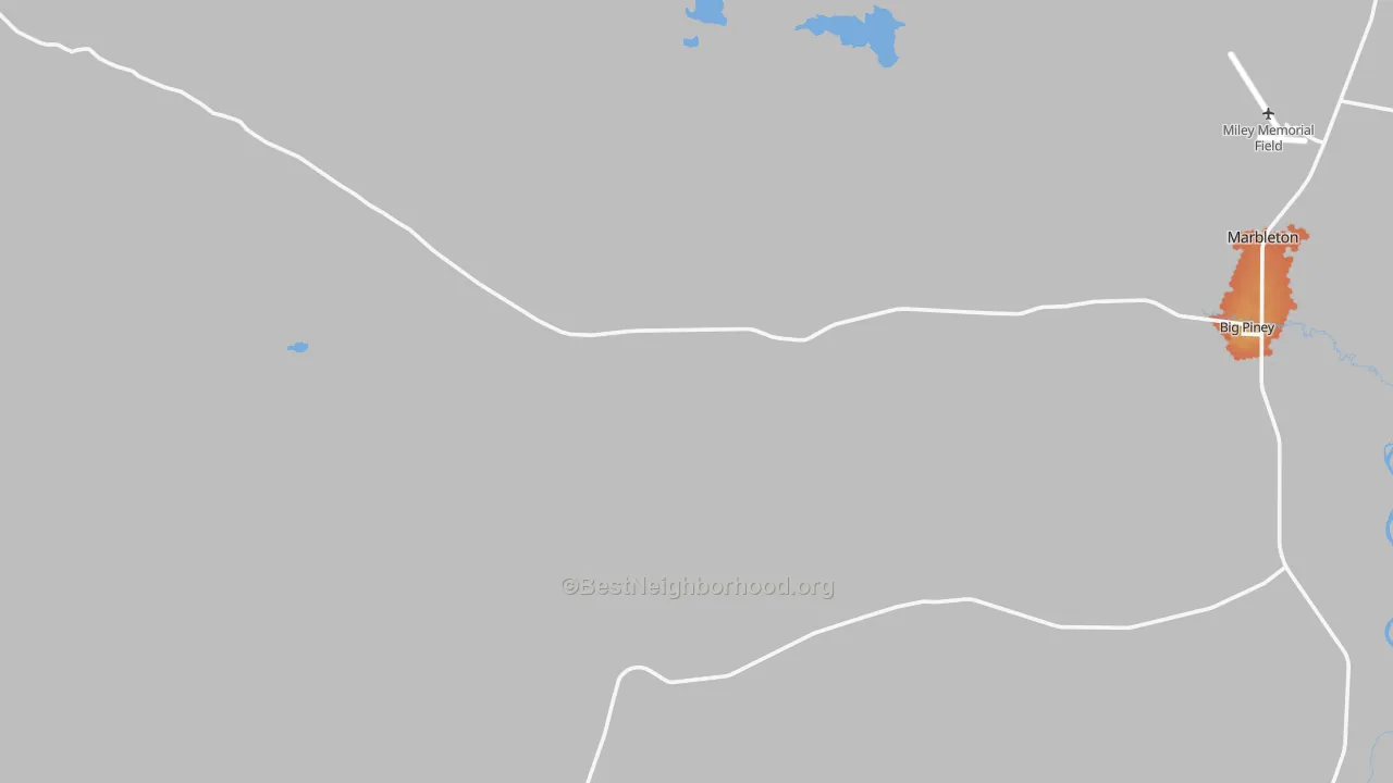 Bike Grade map of Halfway, WY