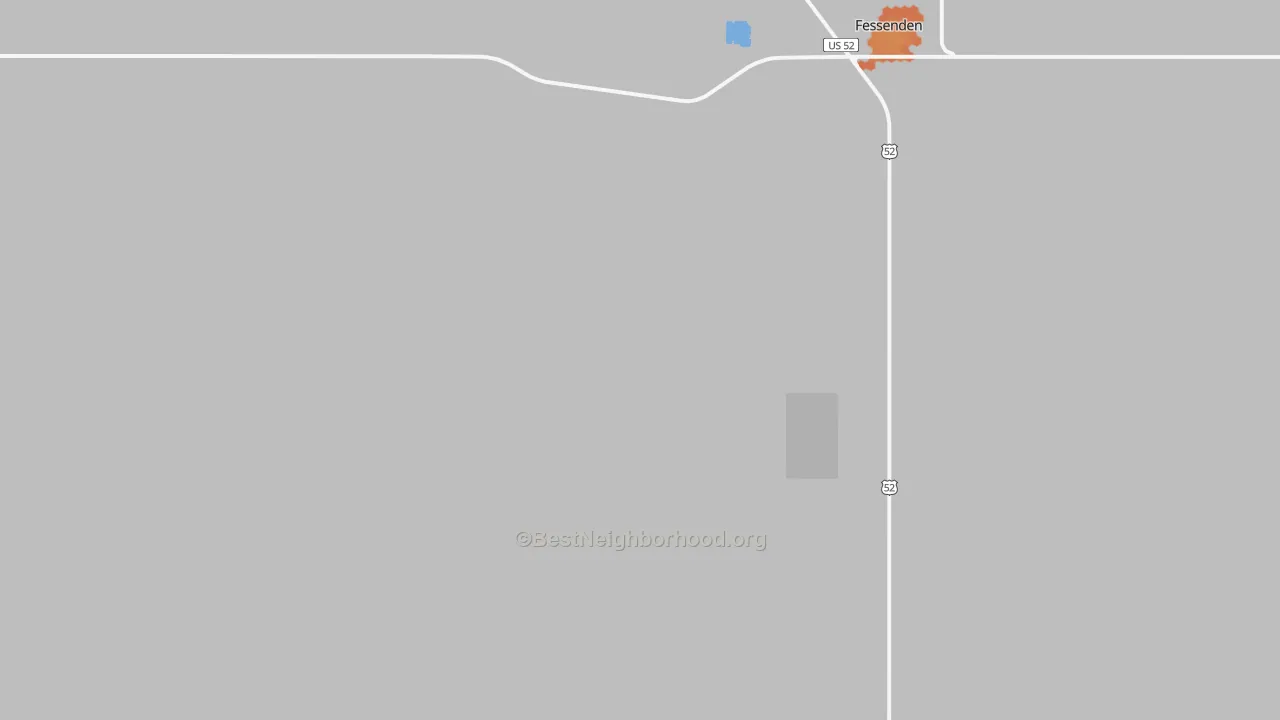 Bike Grade map of Hamberg, ND