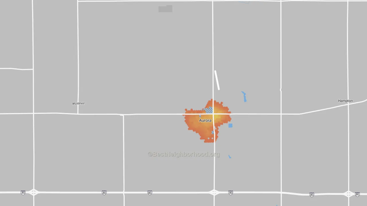 Bike Grade map of Hamilton County, NE