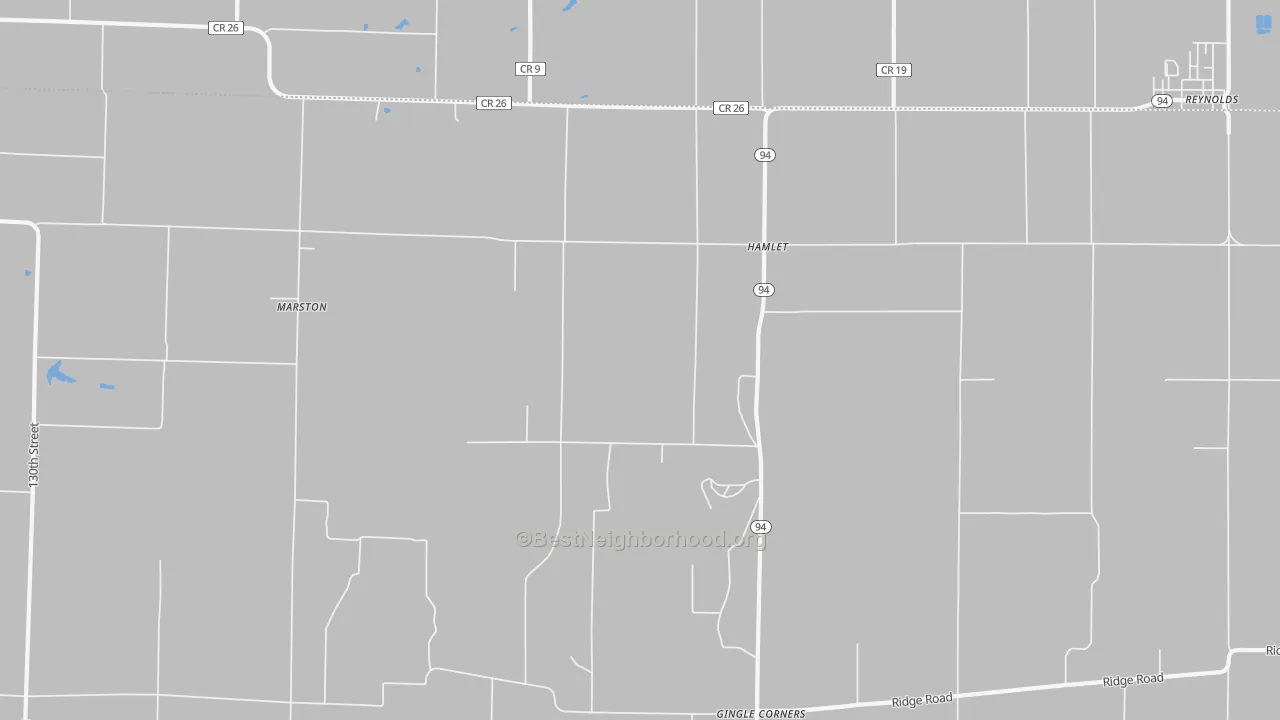 Bike Grade map of Hamlet, IL