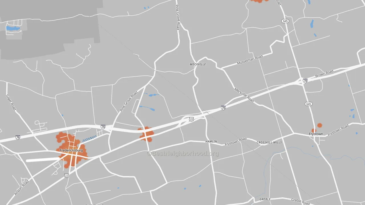 Bike Grade map of Hamlin, PA