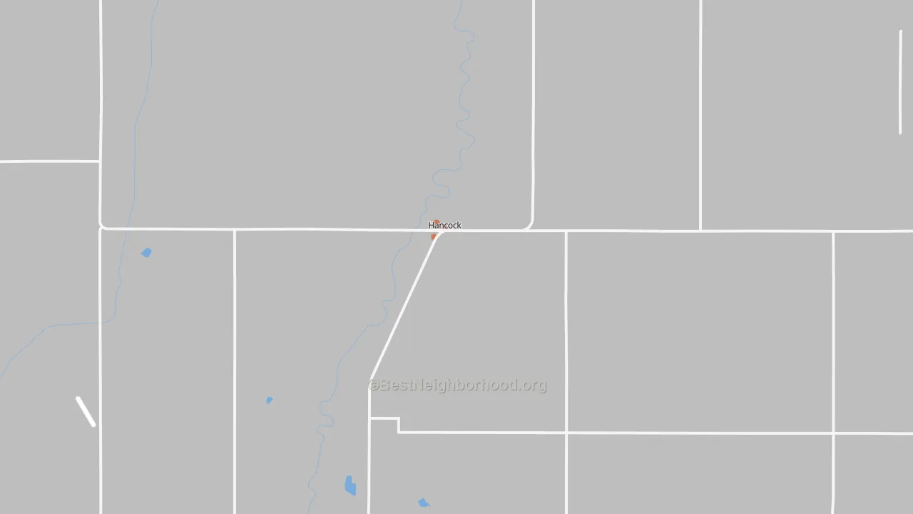 Bike Grade map of Hancock, IA