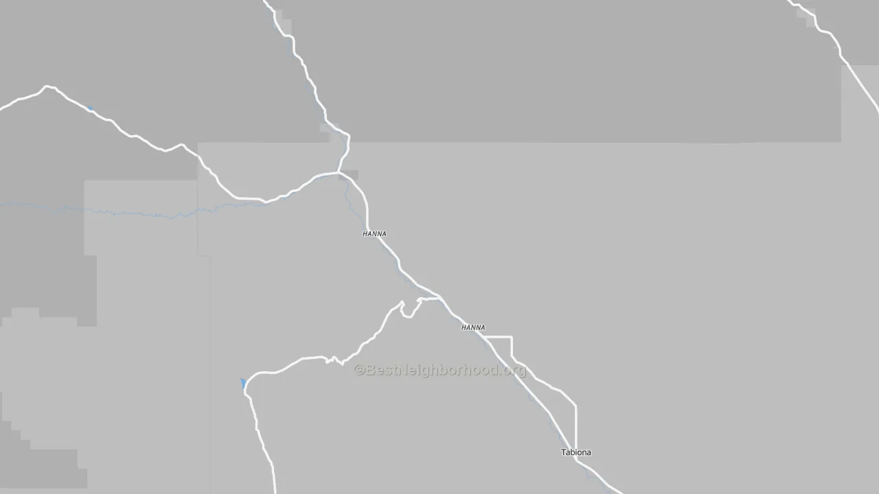Bike Grade map of Hanna, UT