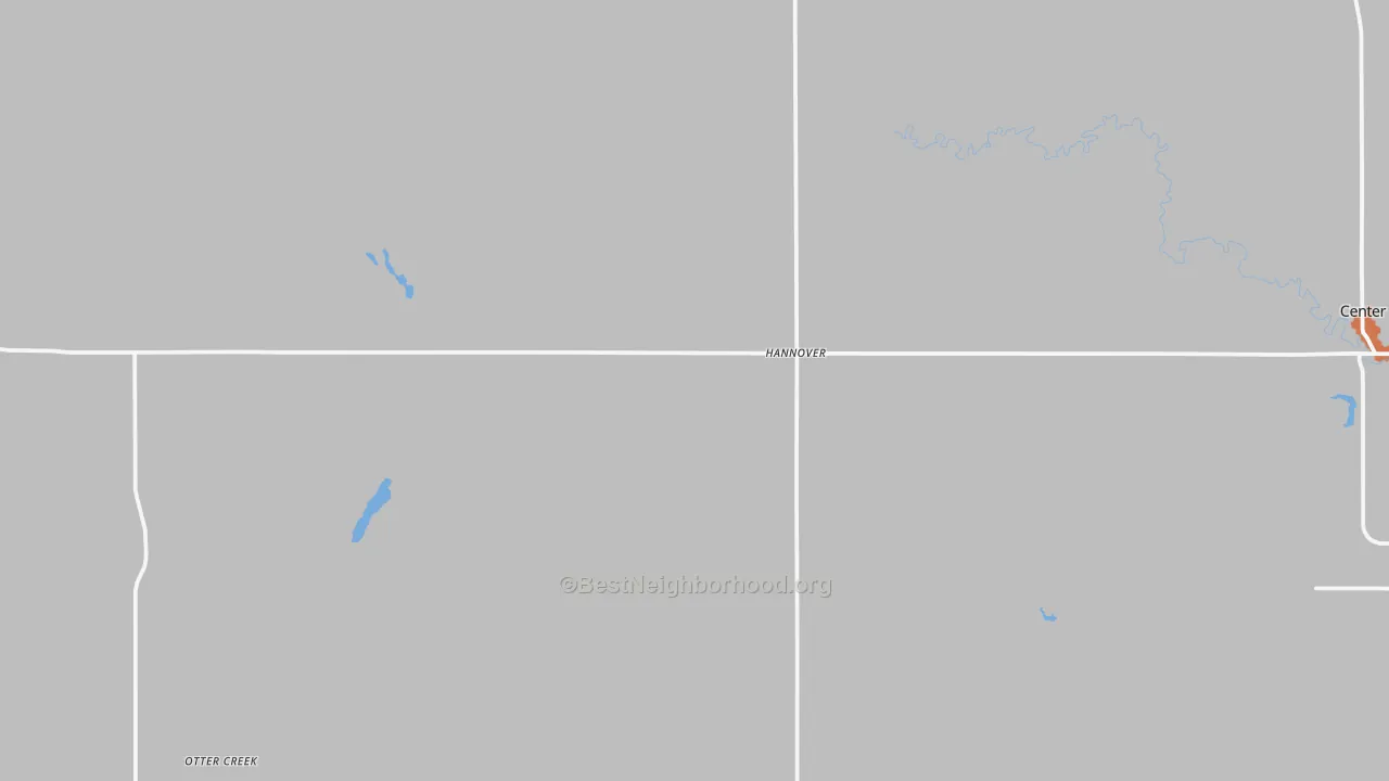 Bike Grade map of Hannover, ND