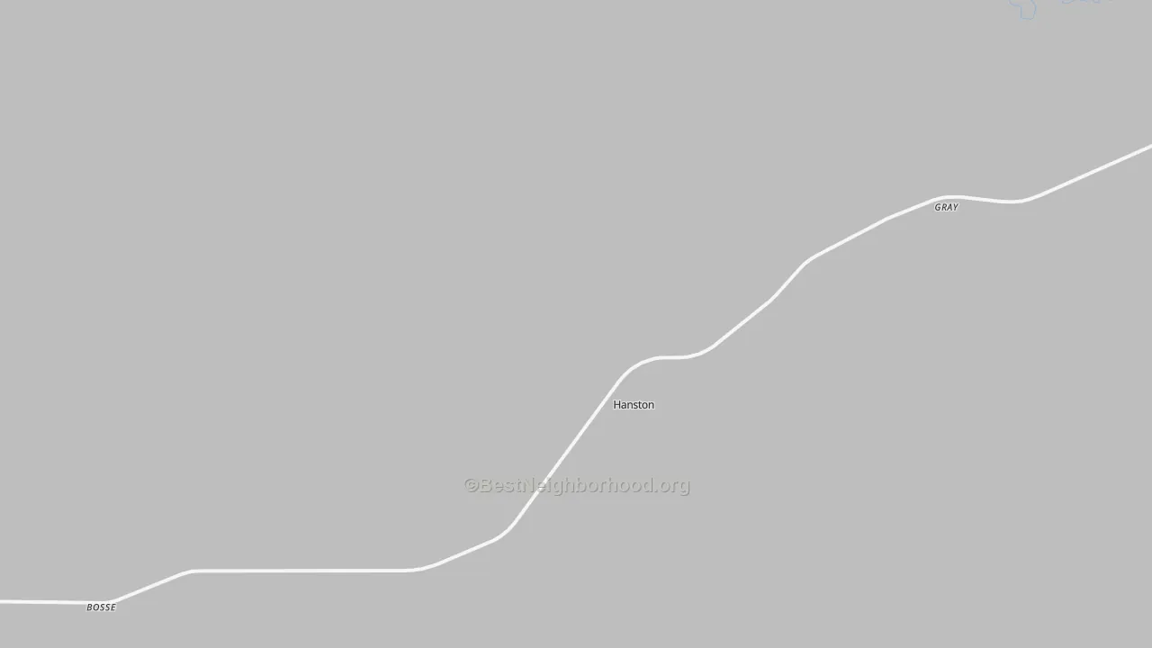 Bike Grade map of Hanston, KS