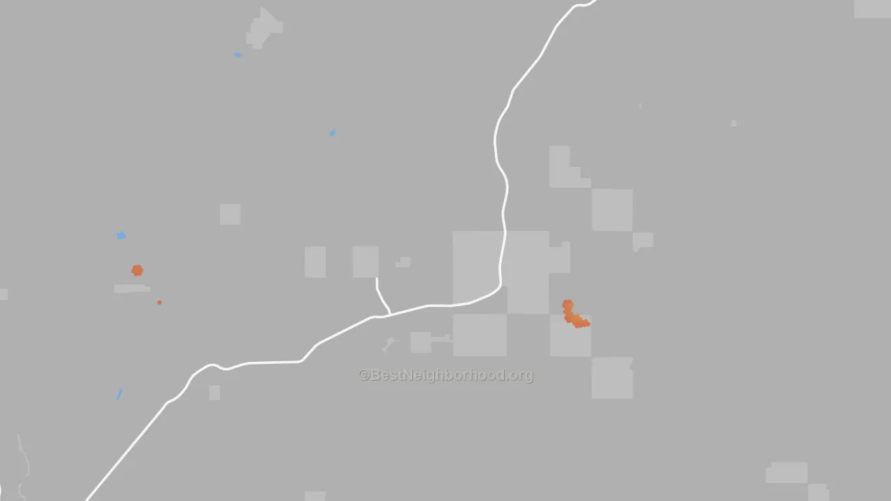 Bike Grade map of Happy Jack, AZ