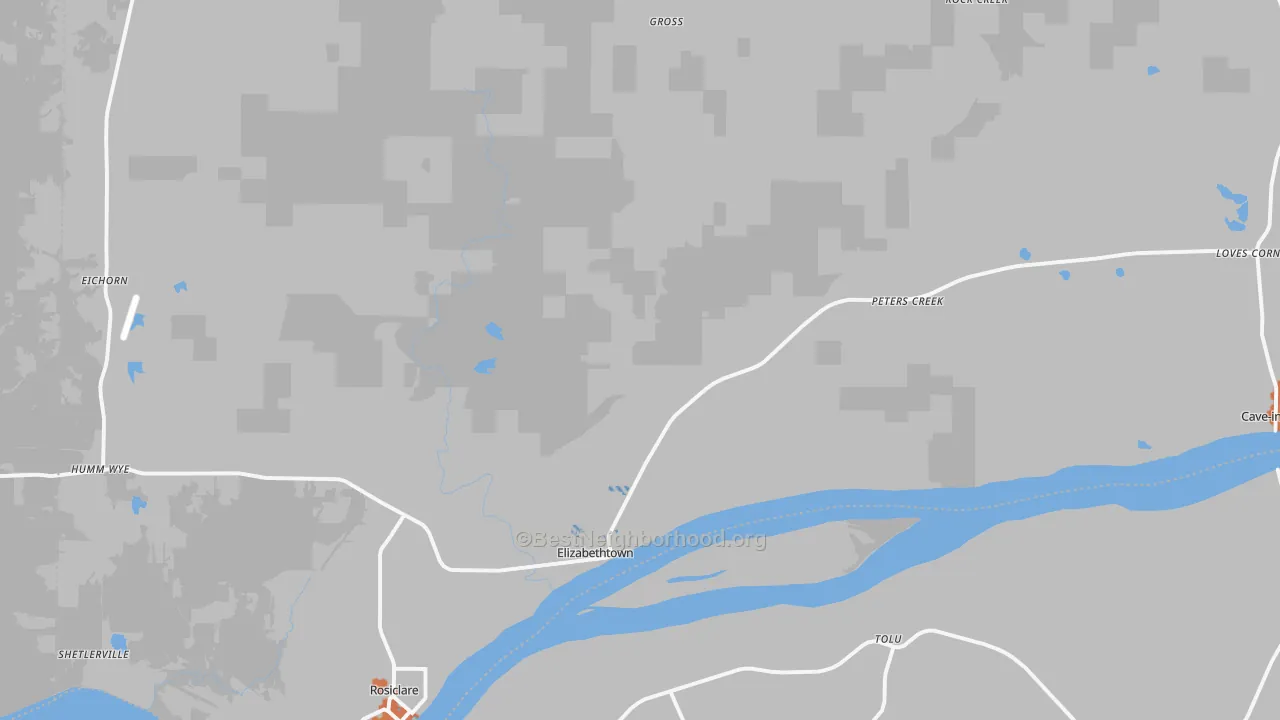 Bike Grade map of Hardin County, IL