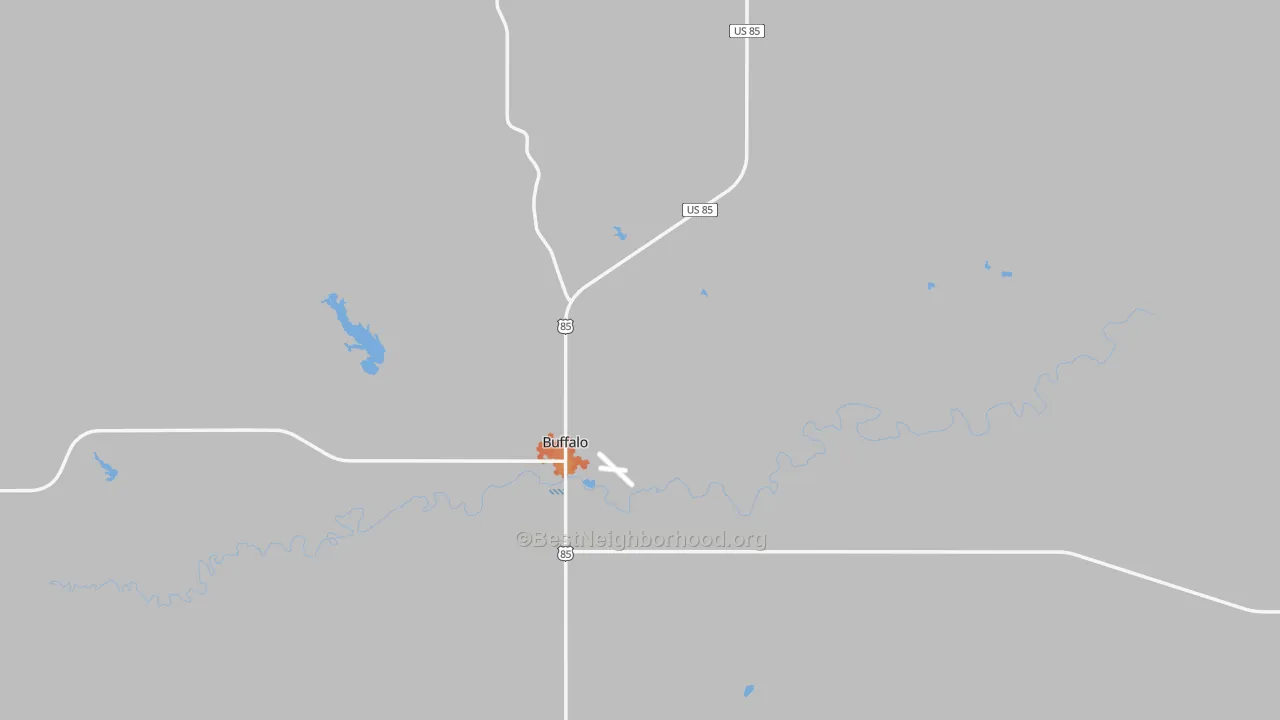 Bike Grade map of Harding County, SD