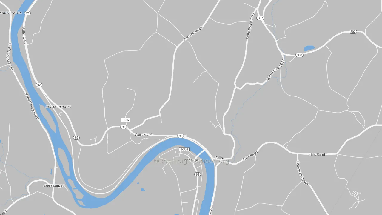 Bike Grade map of Harding, PA